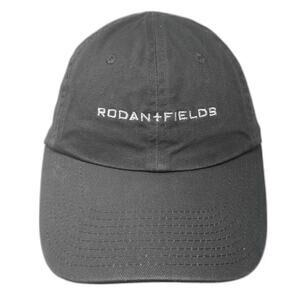 Rodan + Fields Baseball Cap Gray White OS 10 Year Anniversary Slideback Hat